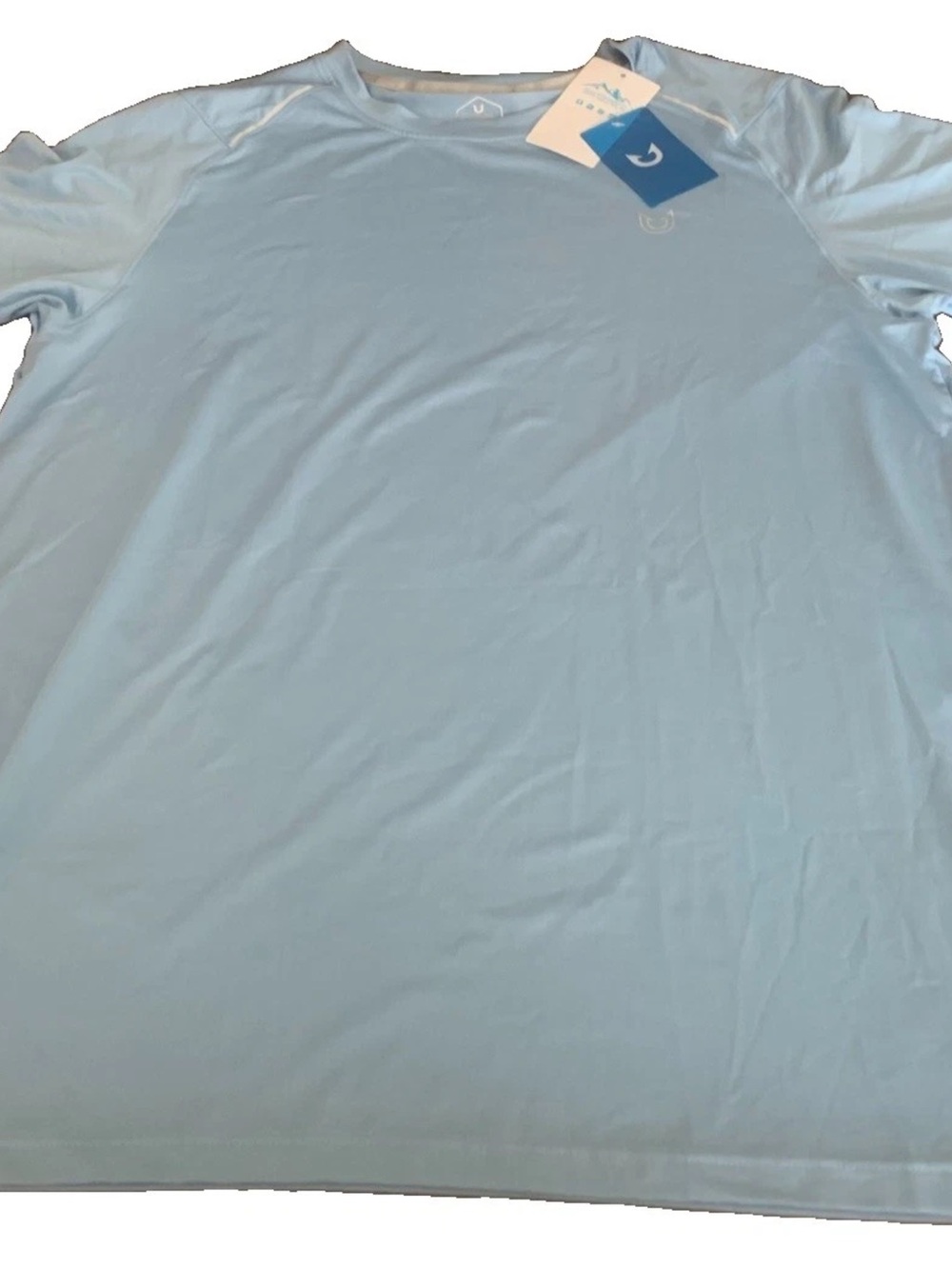 Men's Light Blue Short-Sleeve Performance Tee - Unbranded